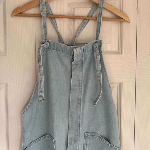 Zara 100% Cotton Denim Jumpsuit - Picture 8 of 11